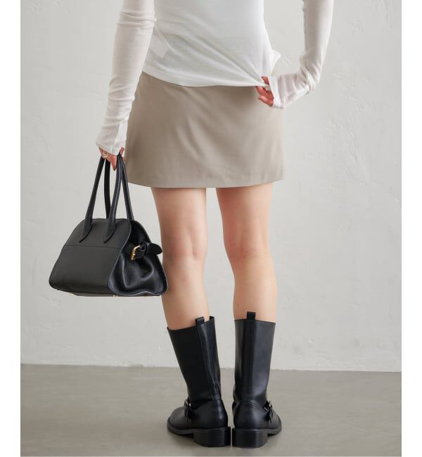 U by SPICK&SPAN「《予約》サイドスリットミニスカート」|スカート|