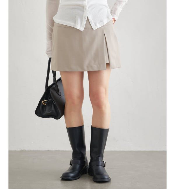 U by SPICK&SPAN「《予約》サイドスリットミニスカート」|スカート|