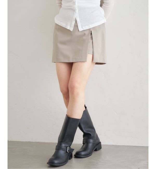 U by SPICK&SPAN「《予約》サイドスリットミニスカート」|スカート|