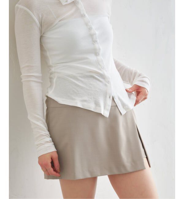 U by SPICK&SPAN「《予約》サイドスリットミニスカート」|スカート|