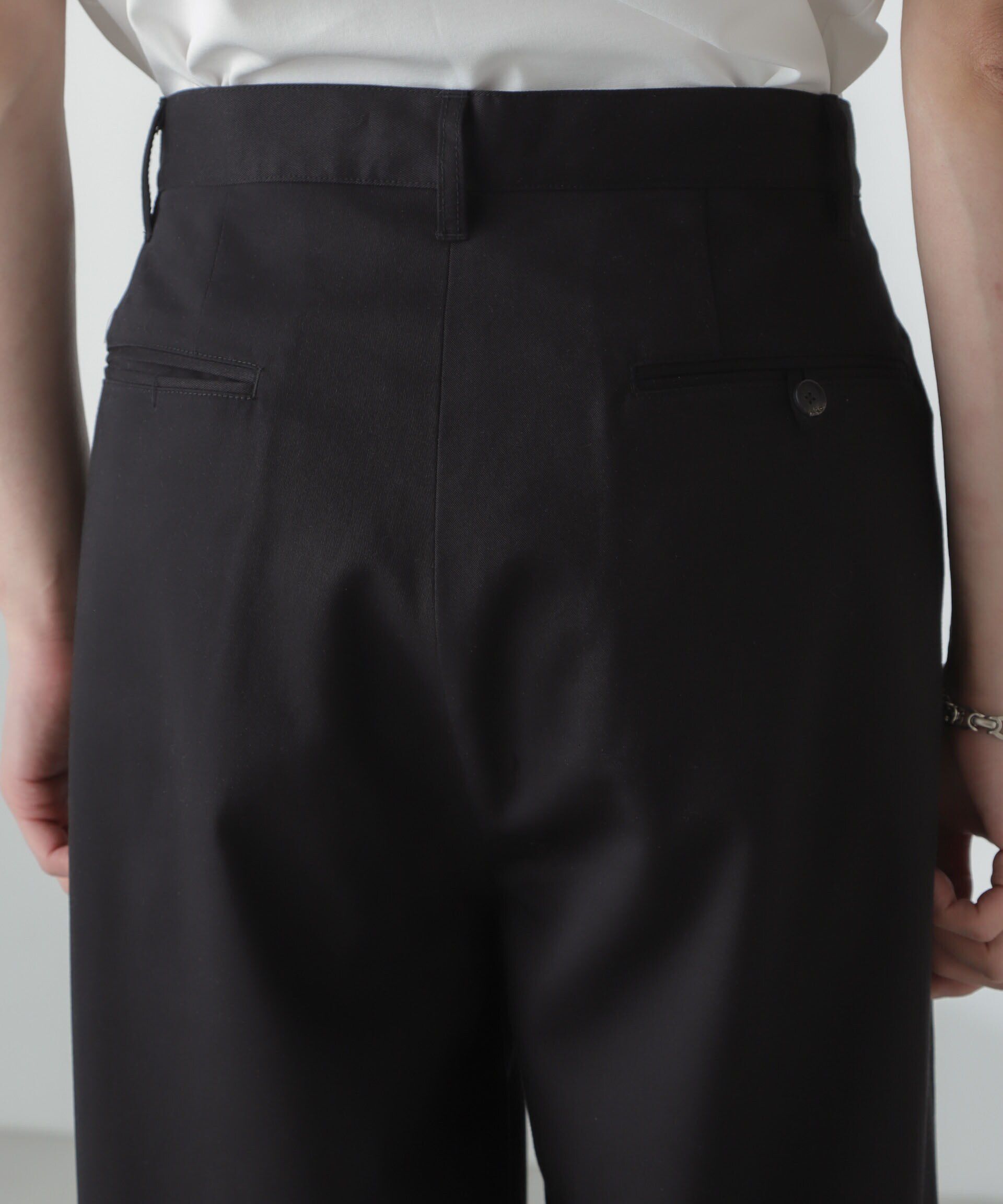 nano･universe「「大人のワイドパンツ」2タックワイドトラウザーズ」|チノ|