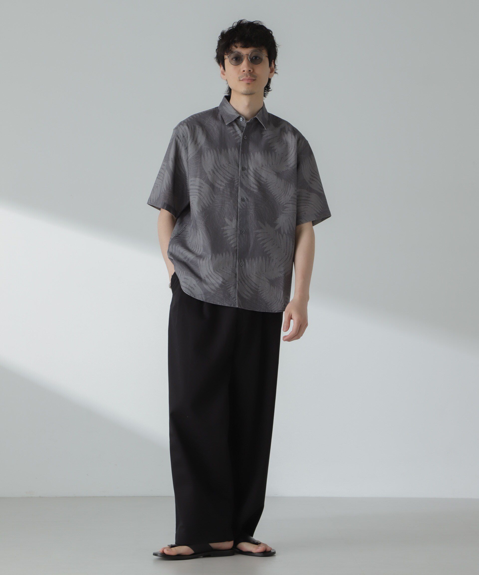 nano･universe「「大人のワイドパンツ」2タックワイドトラウザーズ」|チノ|