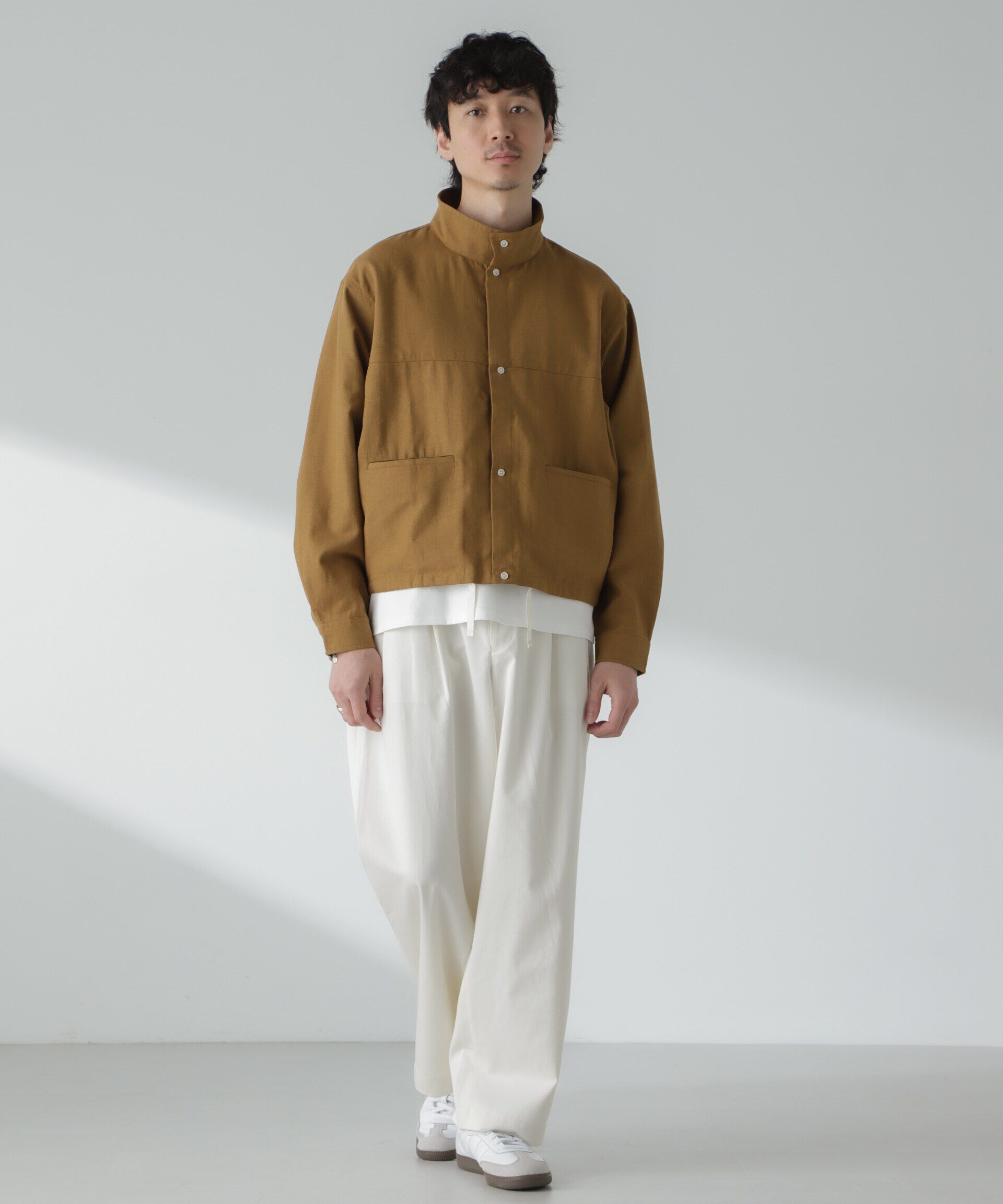 nano･universe「「大人のワイドパンツ」2タックワイドトラウザーズ」|チノ|