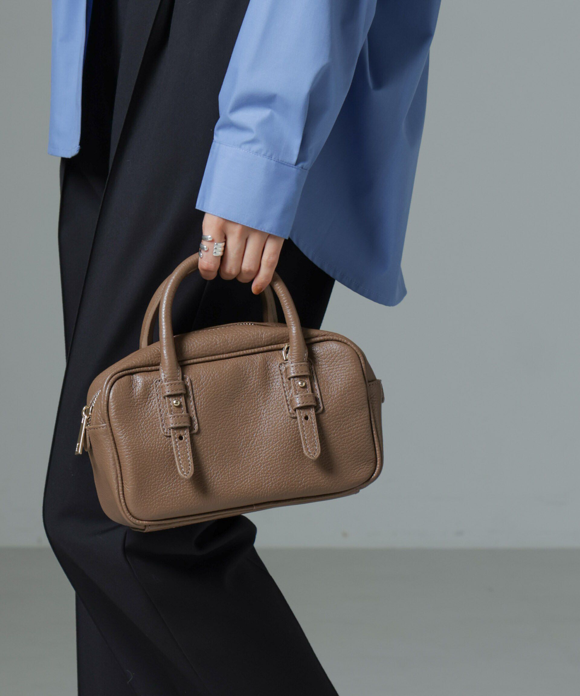 nano･universe「MARCO BIANCHINI/2WAY レザーミニボストンバッグ」|ショルダー・メッセンジャー|