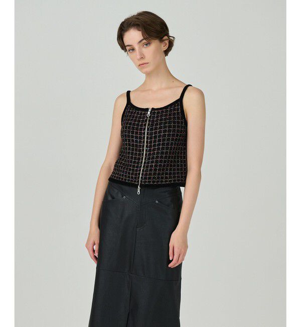 Diagram「ツイードニットキャミ」|ニット・セーター|ブラック