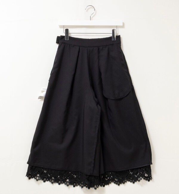 NOLLEY'S「クロップドワイドレースパンツ」|キュロット|