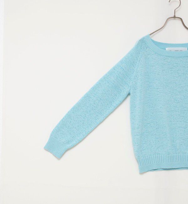 Rie Miller「《手洗い可能》ボートネックプルオーバーテープヤーン」|ニット・セーター|