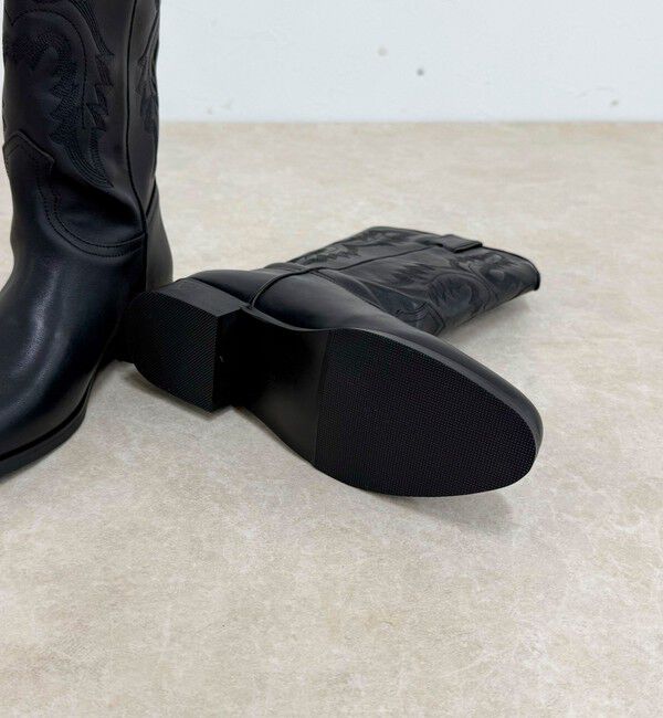 fredy emue「【REMME/レメ】レザーウエスタンロングブーツ」|ロングブーツ|