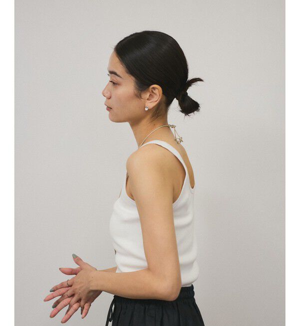 SALON adam et rope'「プリマベールファームリーリブタンクトップ［UVケア・洗える］」|タンクトップ|