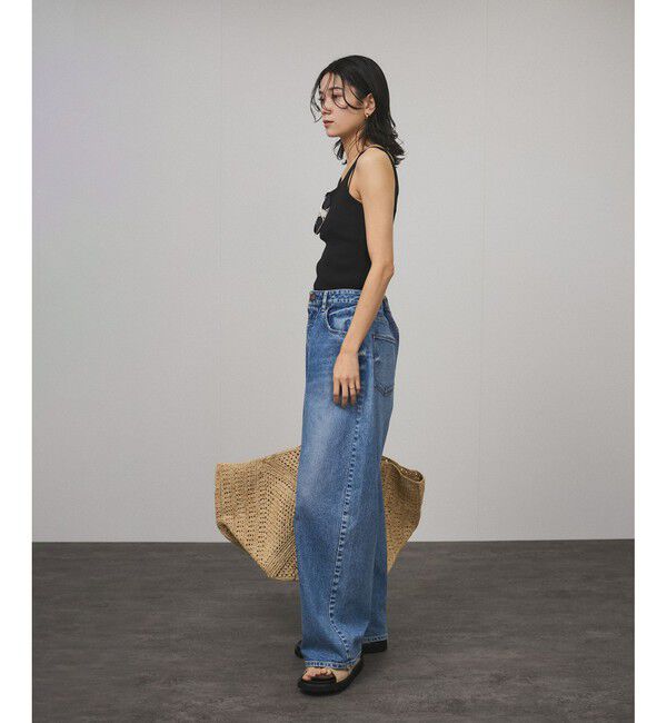 SALON adam et rope'「プリマベールファームリーリブタンクトップ［UVケア・洗える］」|タンクトップ|