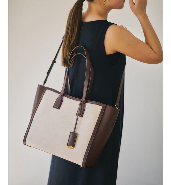 ROPE「【E'POR】I BAG Wide【通勤】【A4対応】【軽量】」|トートバッグ|ブラウン(20)