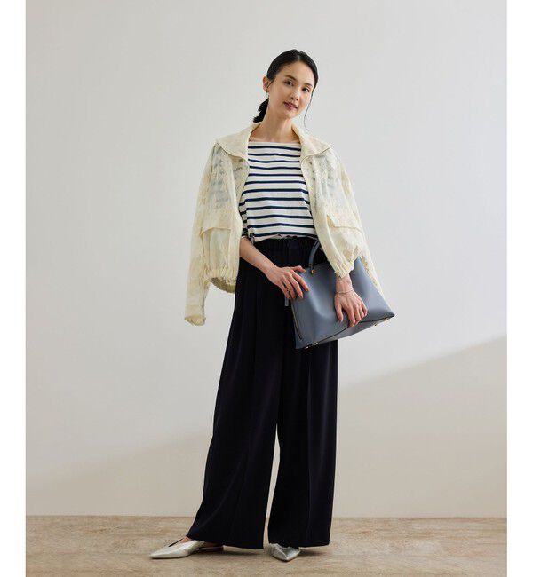 ROPE「フラワーエンブロイダリーライトブルゾン/セットアップ対応」|ブルゾン・スタジャン|