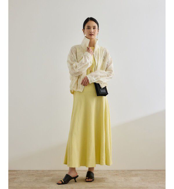 ROPE「フラワーエンブロイダリーライトブルゾン/セットアップ対応」|ブルゾン・スタジャン|