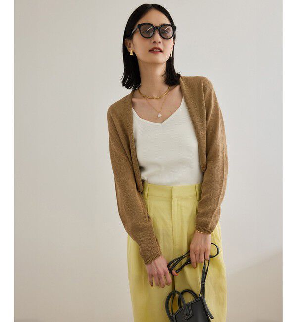 ROPE「ホールガーメント ボレロニットカーディガン」|ニット・セーター|