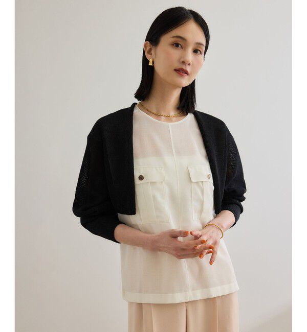 ROPE「ホールガーメント ボレロニットカーディガン」|ニット・セーター|