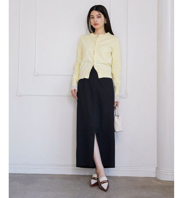 VIS「クルーネックインナートップス（レース・チェック・ラメ・シアー）」|Tシャツ・カットソー|