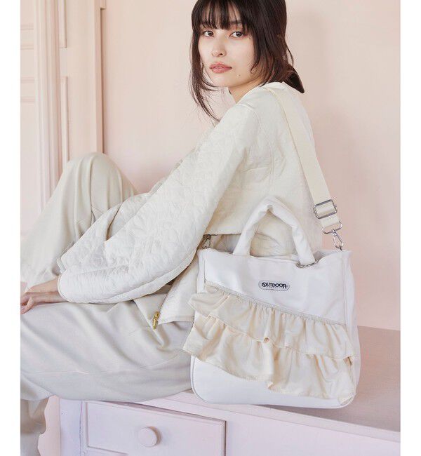 VIS「【OUTDOOR PRODUCTS】VIS別注2WAYフリルトートバッグ」|トートバッグ|