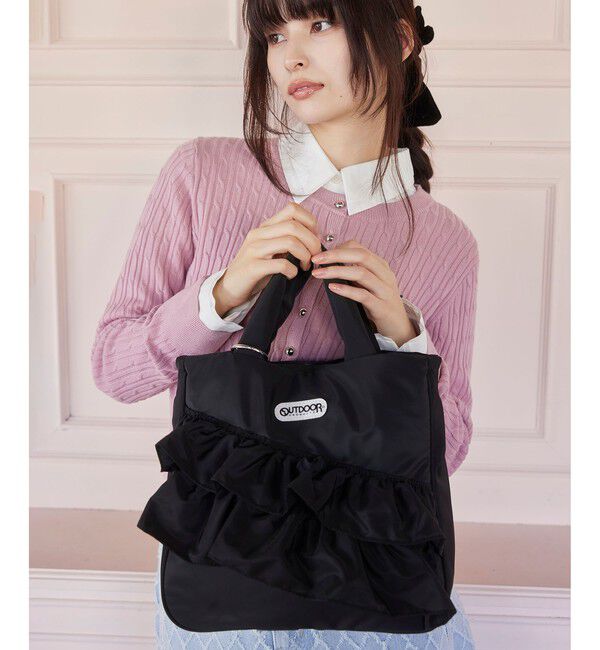 VIS「【OUTDOOR PRODUCTS】VIS別注2WAYフリルトートバッグ」|トートバッグ|