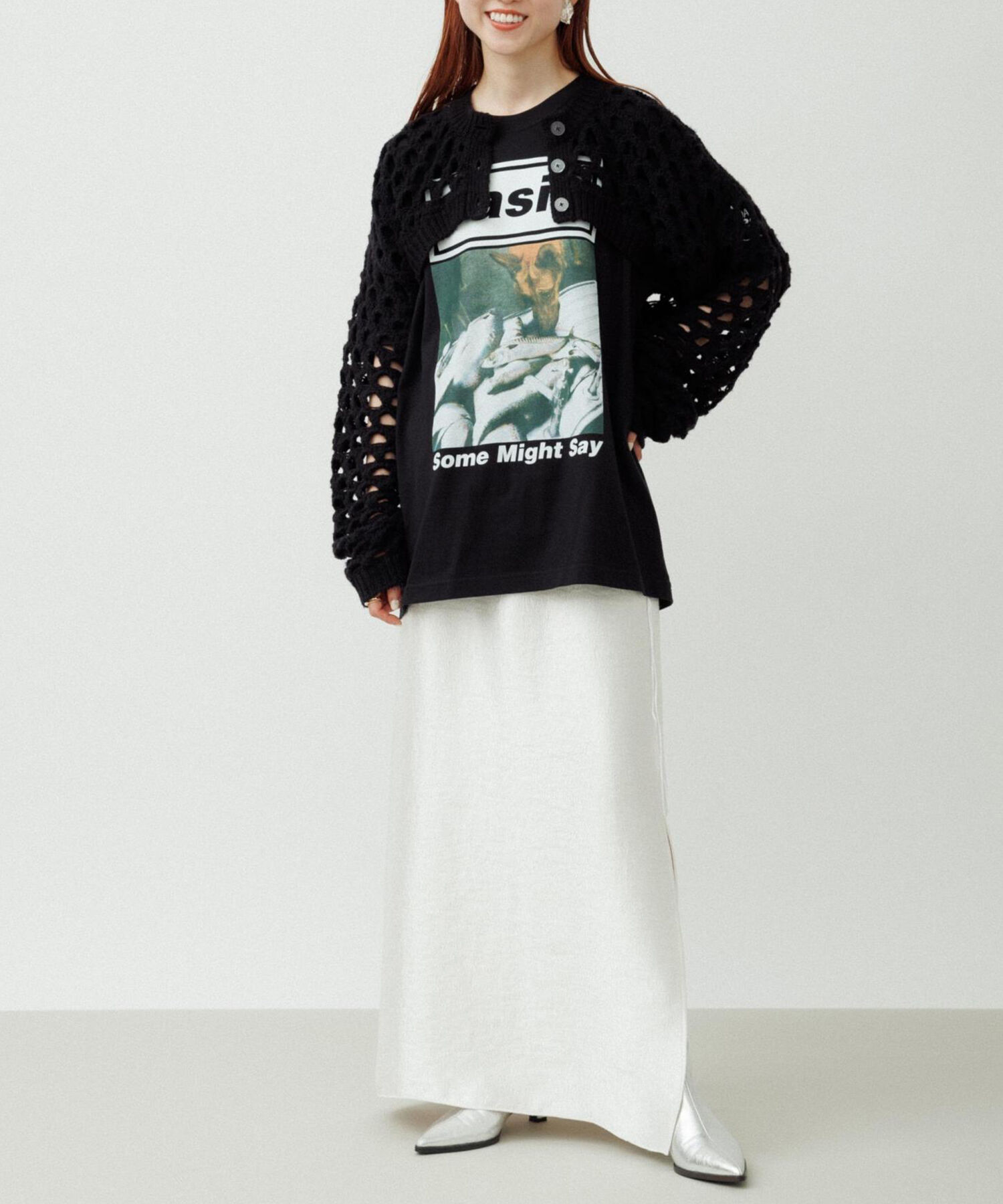 ADAM ET ROPE'「アイレットボレロカーディガン」|カーディガン|