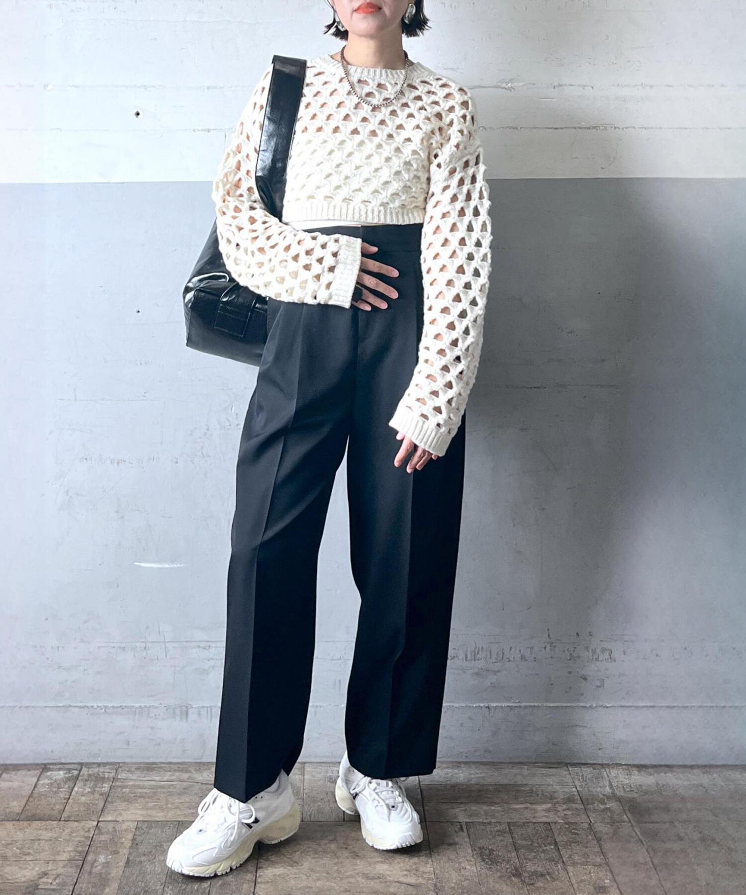 ADAM ET ROPE'「アイレットボレロカーディガン」|カーディガン|