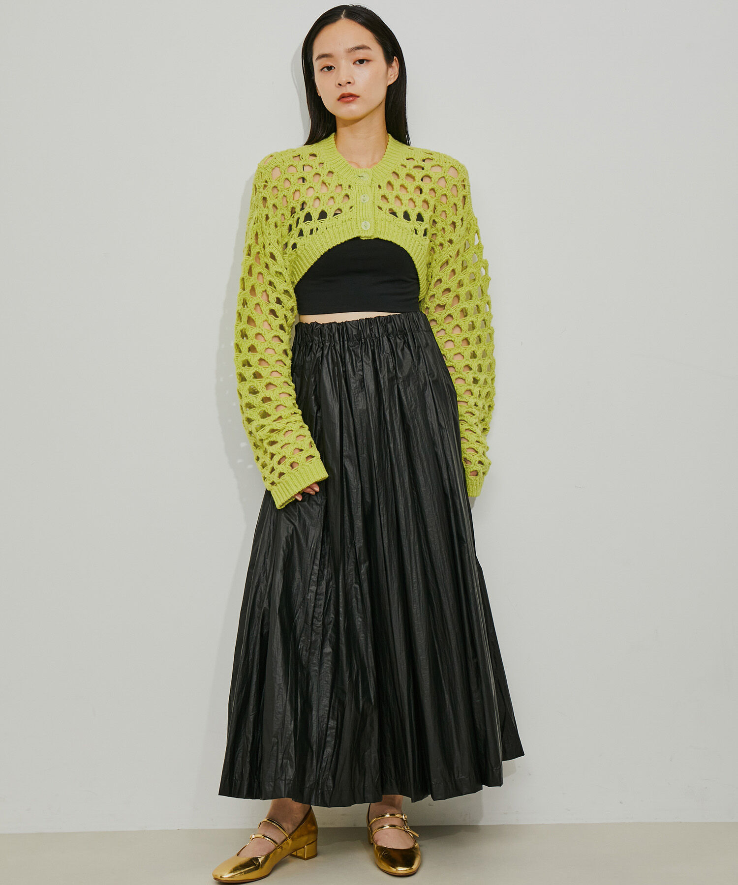 ADAM ET ROPE'「アイレットボレロカーディガン」|カーディガン|