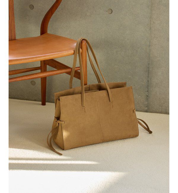 THE PAUSE「＜WEB限定＞【THE PAUSE】フェイクレザーボストン」|トートバッグ|ベージュ