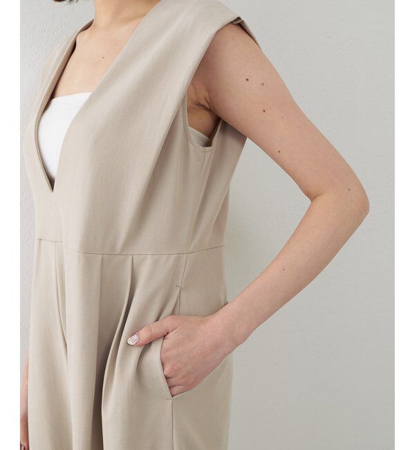 THE PAUSE「【THE PAUSE】ドレープジャンプスーツ」|ワンピース|