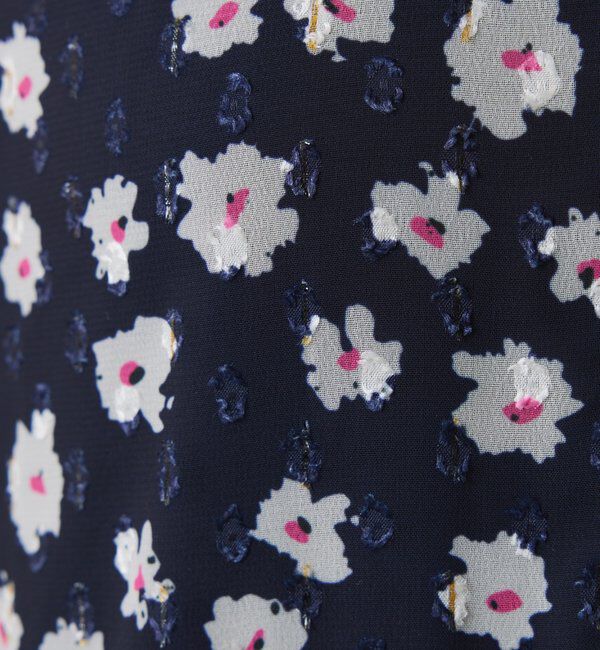  「	小花柄ラメシフォンワンピース」|ワンピース|