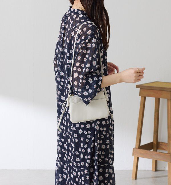  「	小花柄ラメシフォンワンピース」|ワンピース|