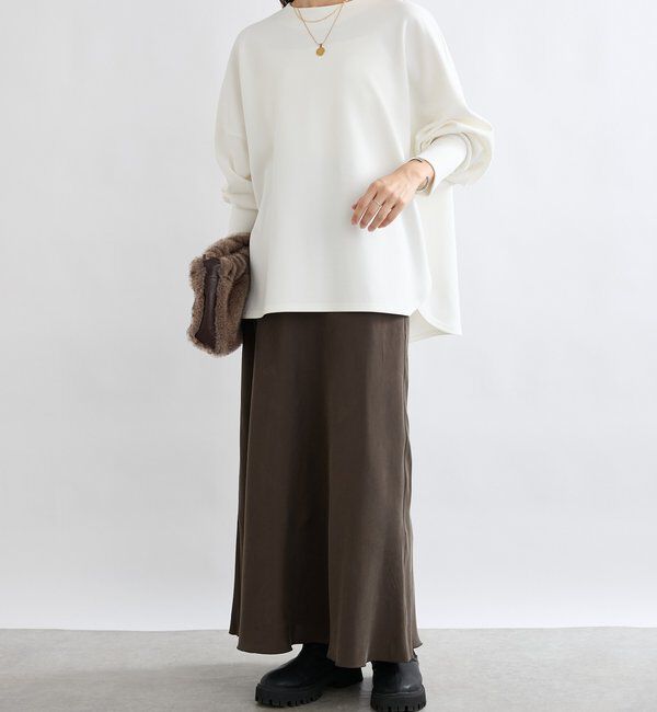  「【楽ちんキレイ】ダンボールポンチョプルオーバー」|Tシャツ・カットソー|