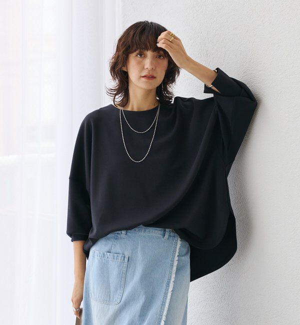  「【楽ちんキレイ】ダンボールポンチョプルオーバー」|Tシャツ・カットソー|