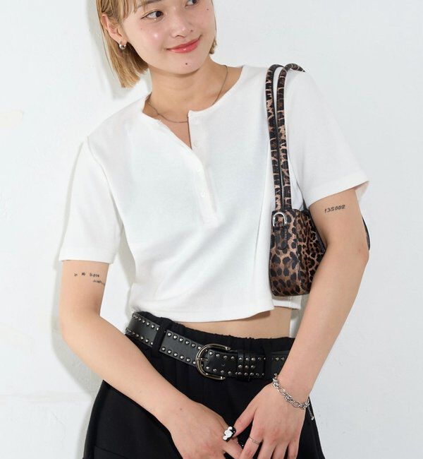  「【２サイズ 】ヘンリーネックTEE」|Tシャツ・カットソー|