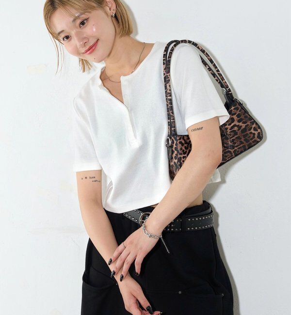  「【２サイズ 】ヘンリーネックTEE」|Tシャツ・カットソー|