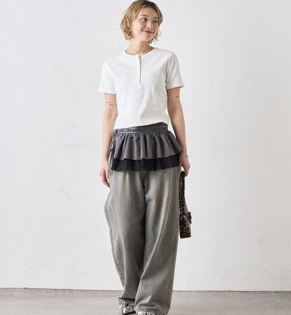  「【２サイズ 】ヘンリーネックTEE」|Tシャツ・カットソー|