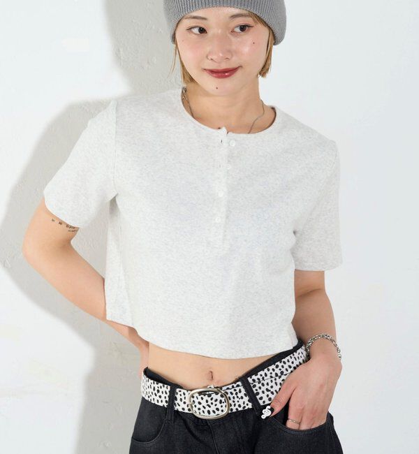  「【２サイズ 】ヘンリーネックTEE」|Tシャツ・カットソー|