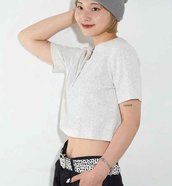  「【２サイズ 】ヘンリーネックTEE」|Tシャツ・カットソー|