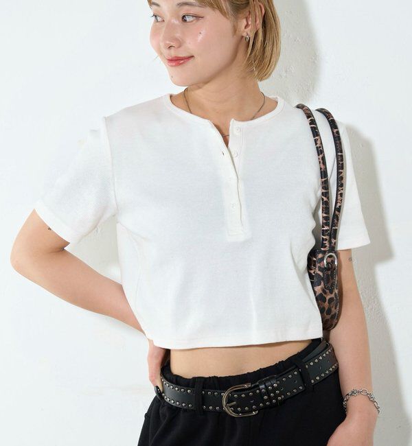  「【２サイズ 】ヘンリーネックTEE」|Tシャツ・カットソー|