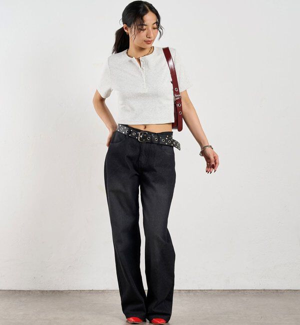  「【２サイズ 】ヘンリーネックTEE」|Tシャツ・カットソー|