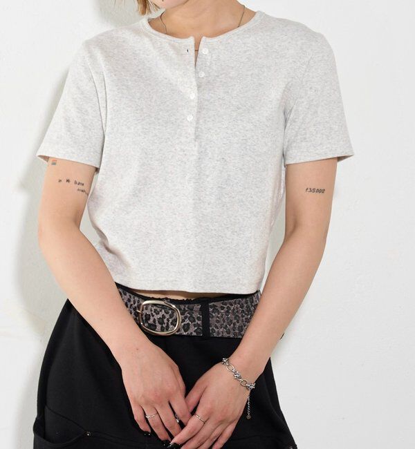  「【２サイズ 】ヘンリーネックTEE」|Tシャツ・カットソー|