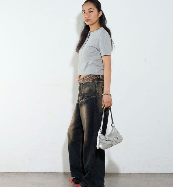  「【２サイズ 】ヘンリーネックTEE」|Tシャツ・カットソー|