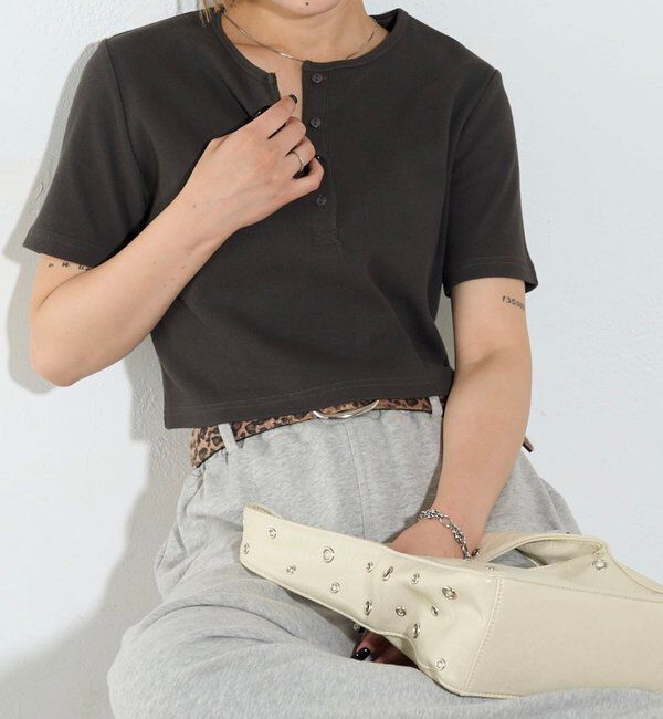  「【２サイズ 】ヘンリーネックTEE」|Tシャツ・カットソー|