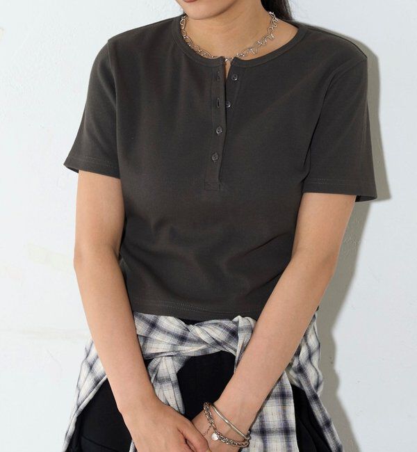  「【２サイズ 】ヘンリーネックTEE」|Tシャツ・カットソー|