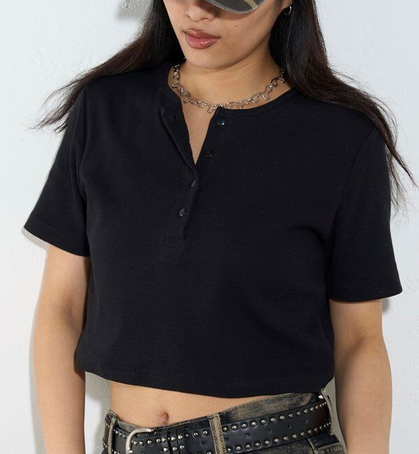  「【２サイズ 】ヘンリーネックTEE」|Tシャツ・カットソー|