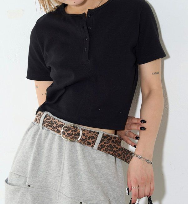  「【２サイズ 】ヘンリーネックTEE」|Tシャツ・カットソー|