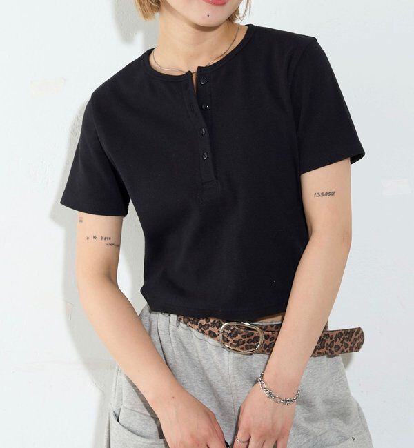  「【２サイズ 】ヘンリーネックTEE」|Tシャツ・カットソー|
