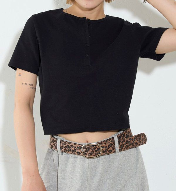  「【２サイズ 】ヘンリーネックTEE」|Tシャツ・カットソー|