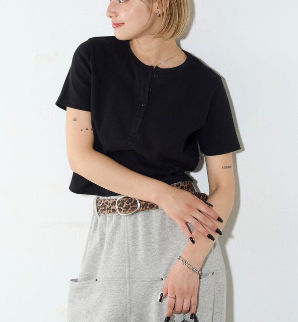  「【２サイズ 】ヘンリーネックTEE」|Tシャツ・カットソー|