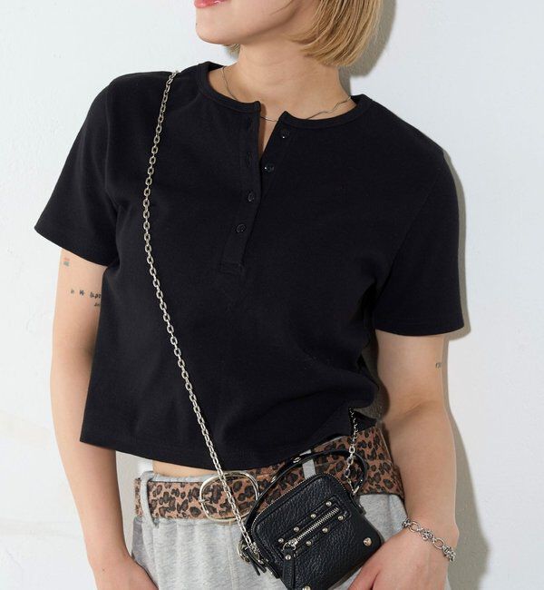  「【２サイズ 】ヘンリーネックTEE」|Tシャツ・カットソー|