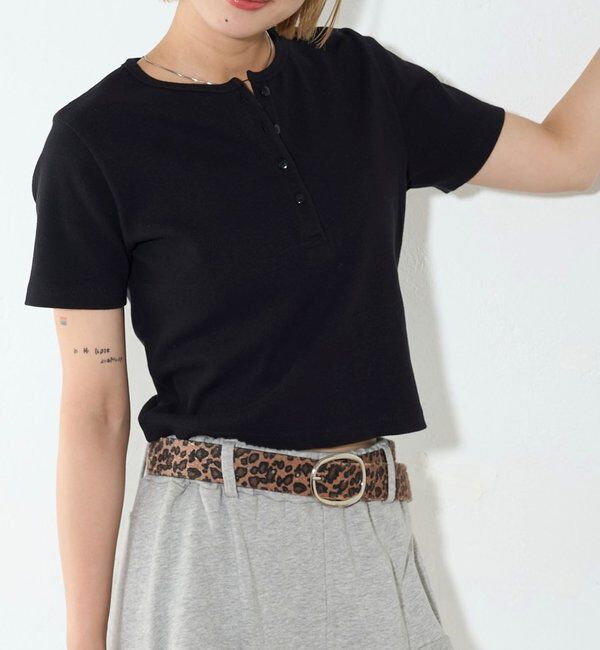  「【２サイズ 】ヘンリーネックTEE」|Tシャツ・カットソー|