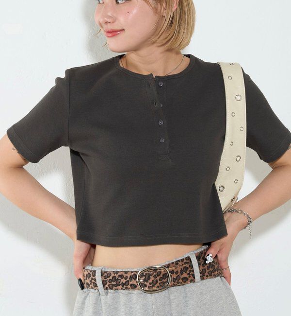  「【２サイズ 】ヘンリーネックTEE」|Tシャツ・カットソー|